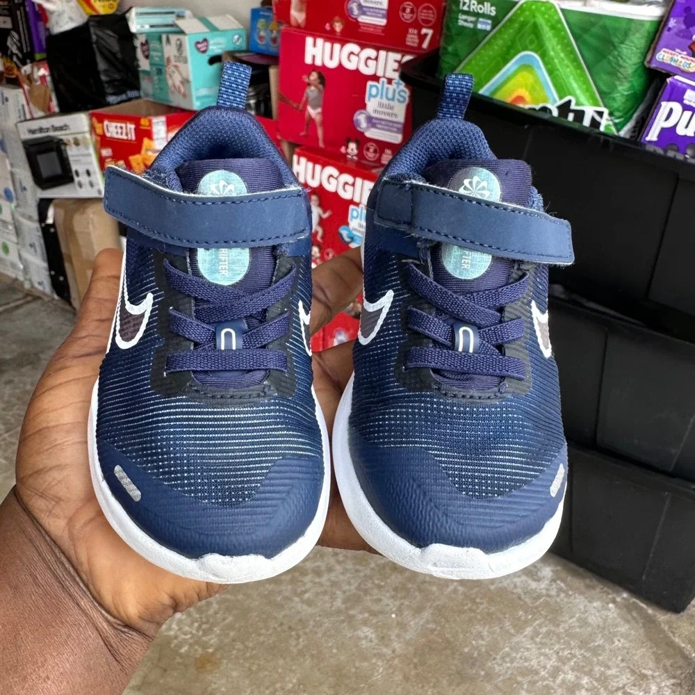 Nike Downshifter 12 Next Nature Toddler Sneakers Size 7 Midnight Navy Blue Shoes